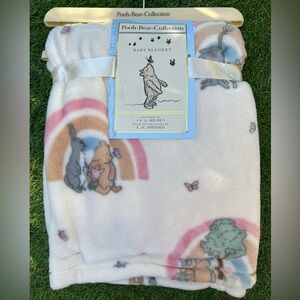 Classic Winnie the Pooh Rainbow Baby Blanket